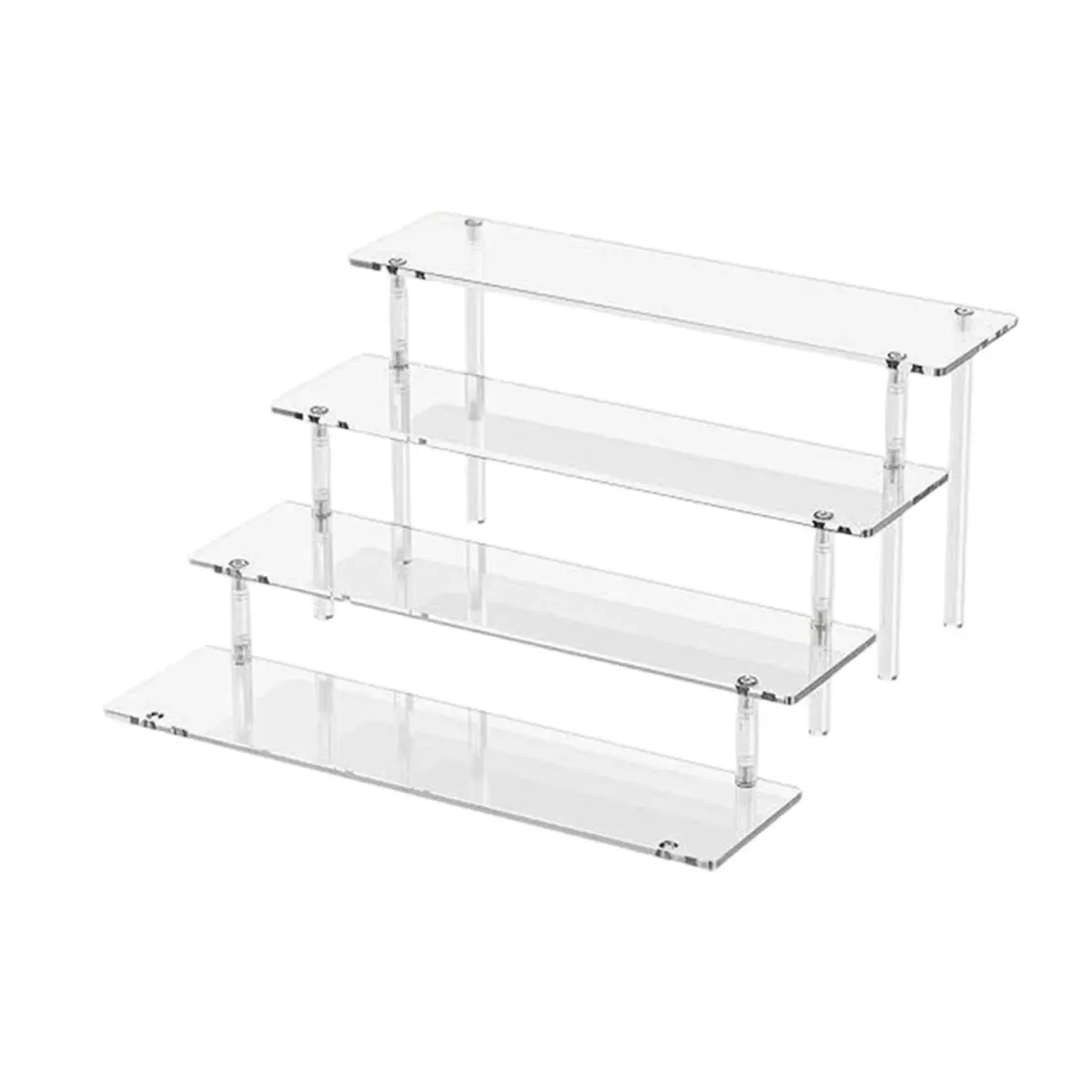 A20I Acrylic Display Stand Display Rack Clear Rack Shelves Decoration for Cupcake Perfume Doll Decor Organizer