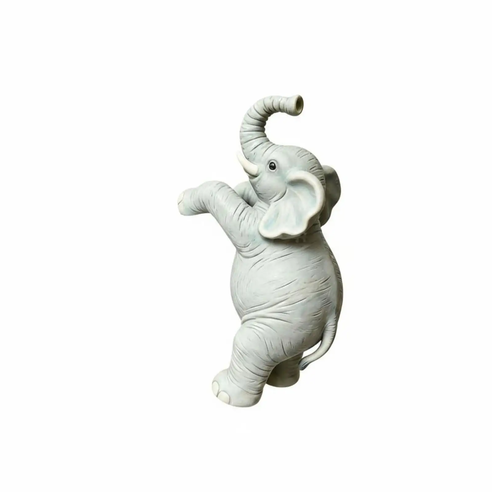 Elephant Pot Hugger Clinging Elephant Planter Hanger Detailed Garden Decoration for Balcony, Courtyard