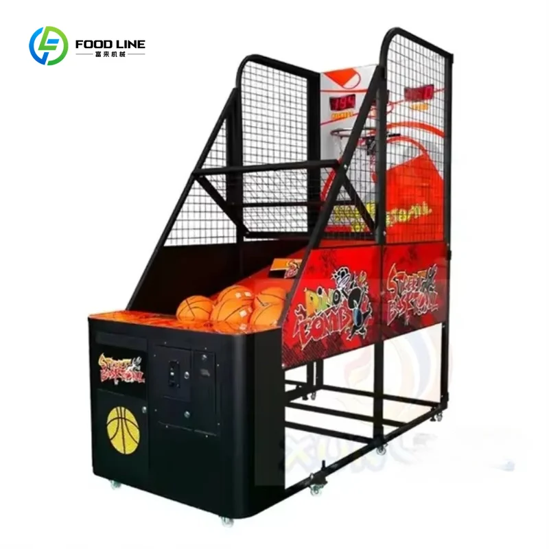 Foldable Coin Basketball Shooting Training Arcade Machine for Commercial Amusement Use Custom