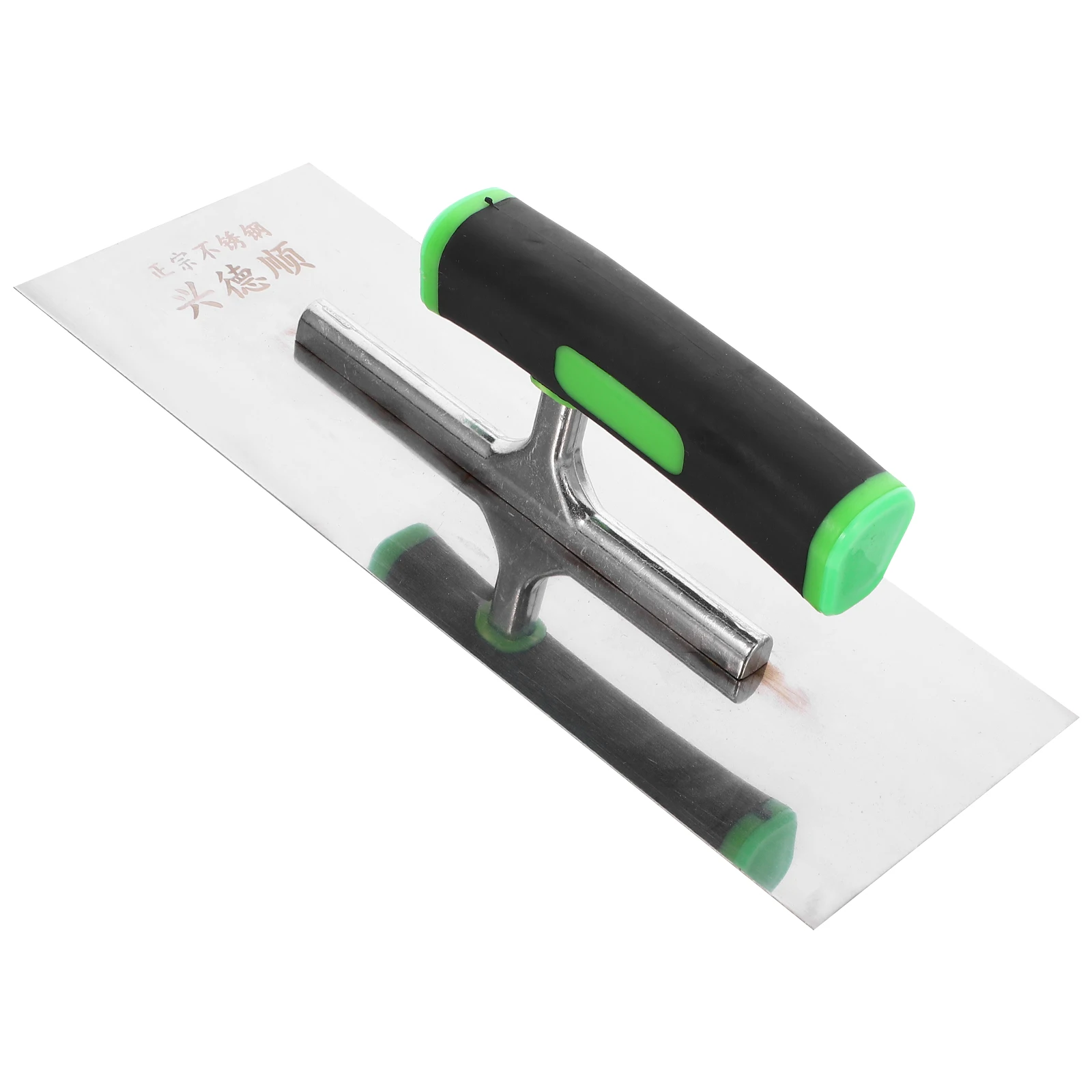 قاطع المعجون من الفولاذ المقاوم للصدأ، مقبض مريح من الدرجة الاحترافية لتسوية الجص الأسمنتي، ملعقة بناء مجرفة من الطوب #2