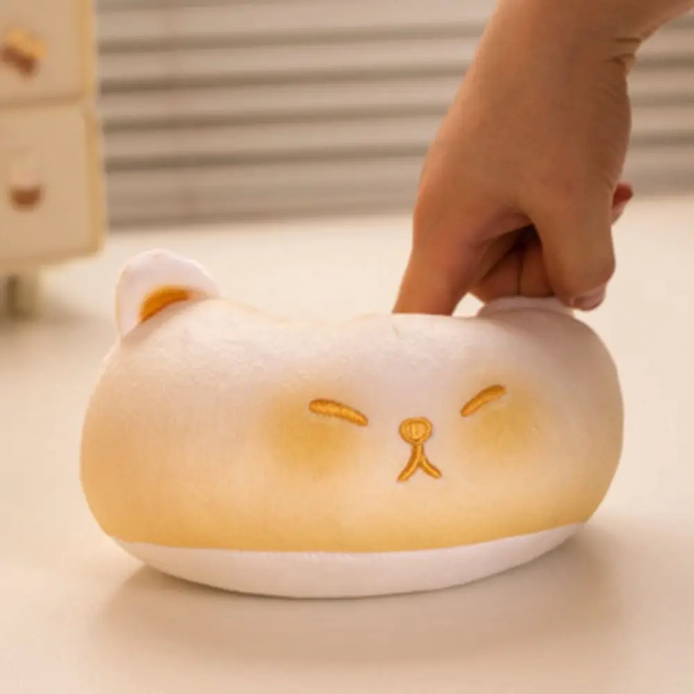 Juguetes de peluche de gato con rodillo suave, muñeco de peluche de gato con masa de ojos grandes de dibujos animados, rodillo de simulación bonito, muñeco de peluche de perro, juguetes para niños