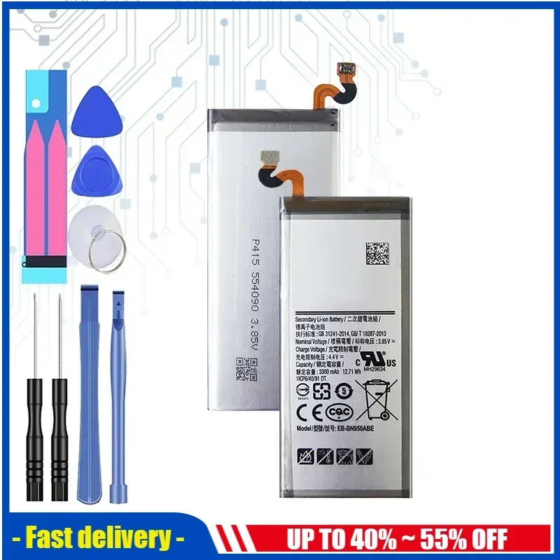 Battery For Samsung Galaxy S8 S9 Plus S10 S10e S6 Edge S7 S20 S10x S5 Note 8 3 G950F G960F G965F G970F G973F Bateria EB-BG950ABE