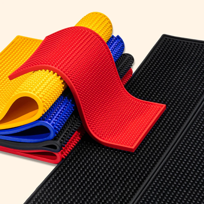 

PVC Bar Mat Anti-slip Cafe Bar Mats Home Cup Mat Waterproof Heat Resistant Durable Drain Bar Service Spill Mat for Home Bar Cafe