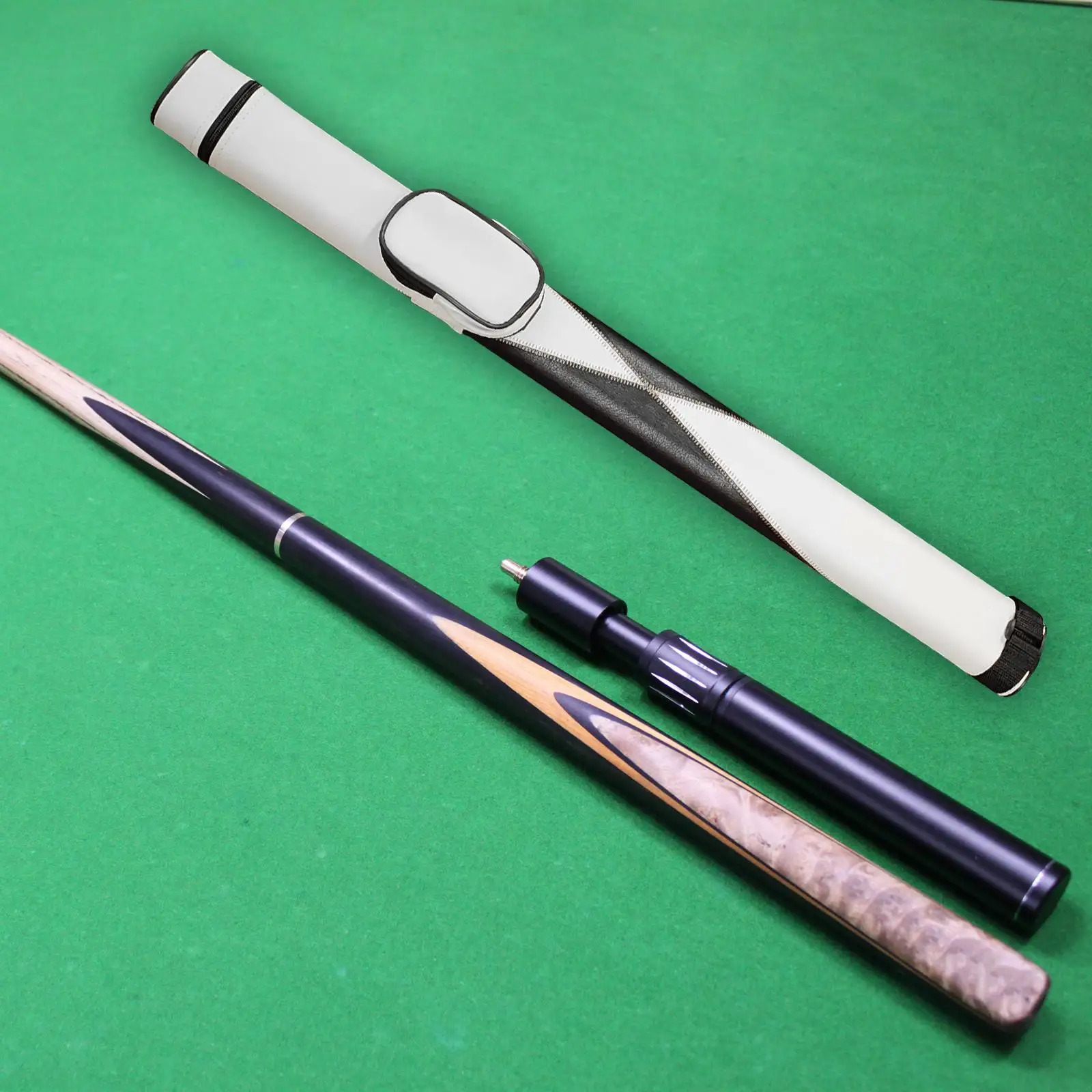 

Pool Portable PU with Zipper Pool Cue Storage Pouch for Games Outdoor
