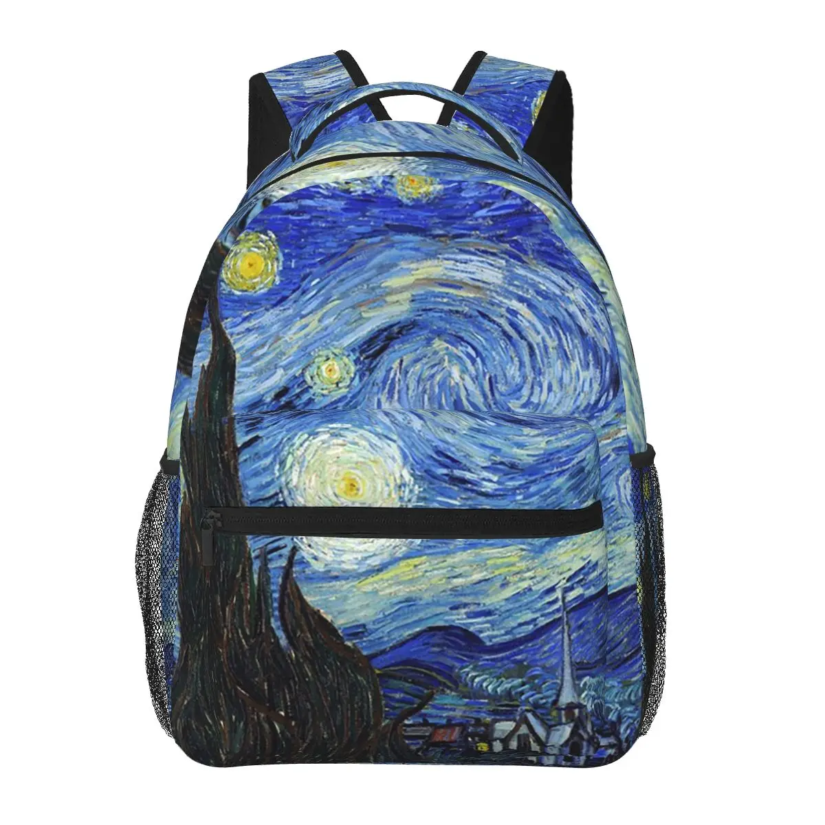 

Vincent Van Gogh - Starry Night Student Backpack School Bag Hiking Travel Daypack for Boys Girls Fashion Bookbag Shoulder Bags