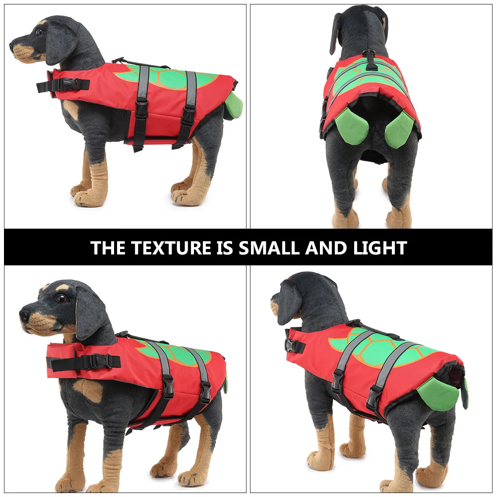 

Adjustable Vest Premium Pet Swimming Vest with Reflective Strips Easy-Grab Handles Quick Release Buckles for Safety