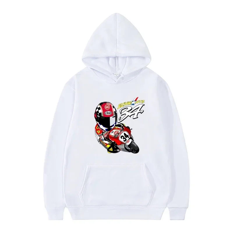 Autumn and Winter Men's Hooded Sweatshirt GS Adventure Sports Casual Top Kevin Schwantz 34 1993 GP New Men's Hooded Sweatshirt