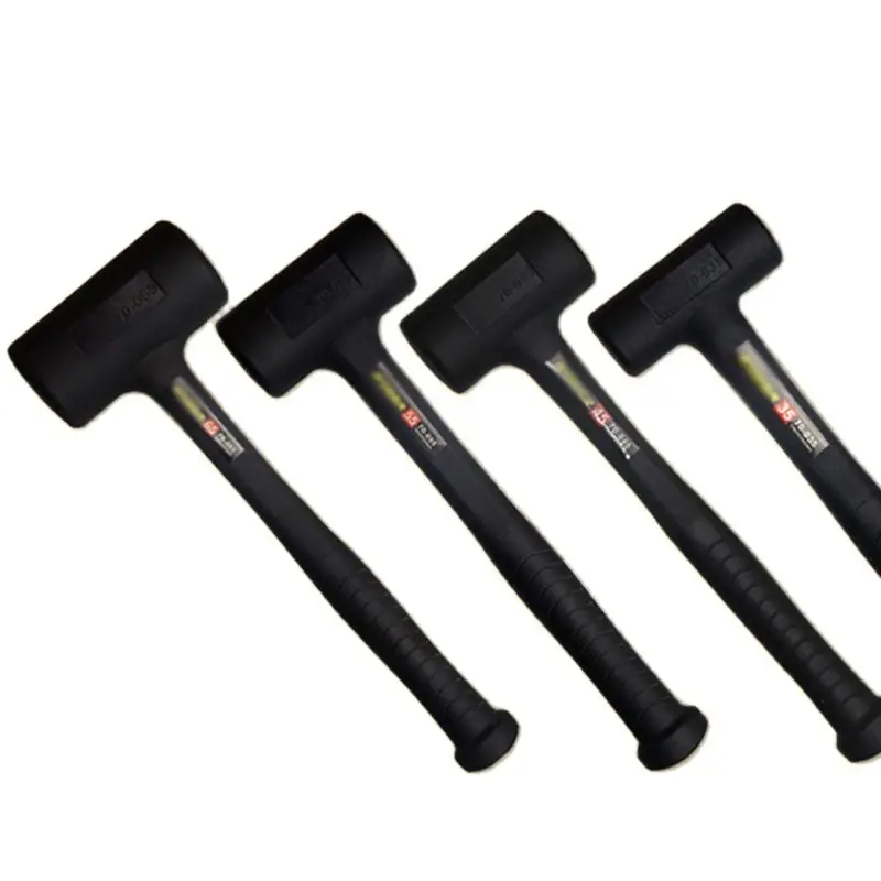 Harden Rubber Mallet Hammer Rubber Hammer Head for Flooring, Woodworking, Soft Blow Tasks, 290mm, 305mm, 360mm, 385mm