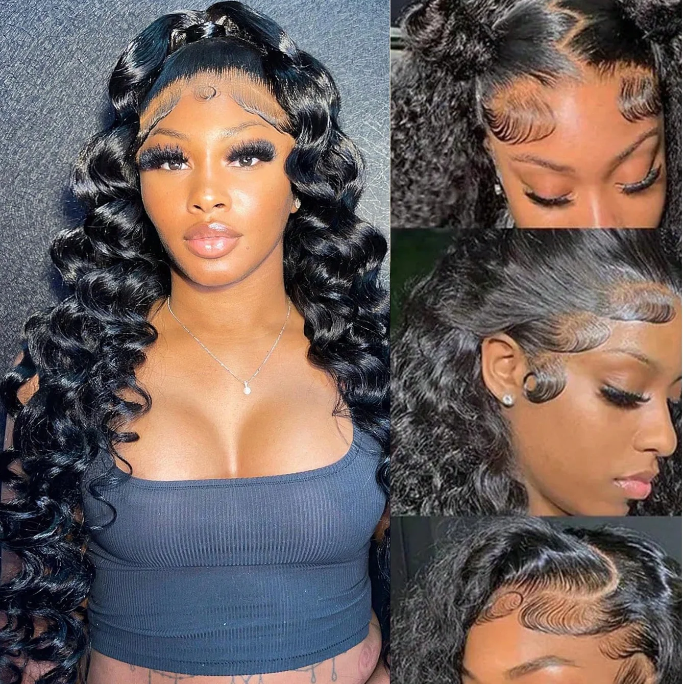 Brazilian Human Hair Wig Deep Wave Remy Virgin Human Hair Wig 13x4 , On Sale