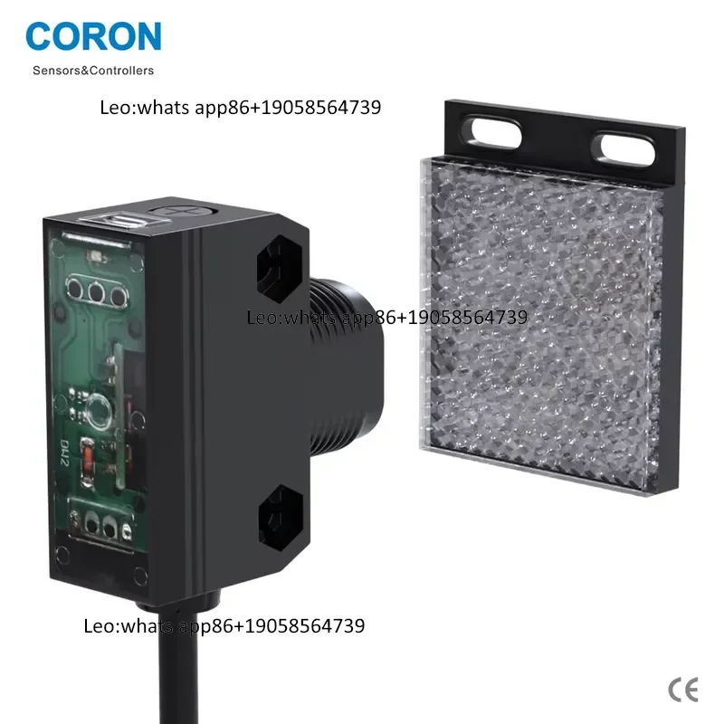 M18 Plastic GF2-R10-P Retro-reflection LED Photoelectric Sensor 4m Sensing Distance for Conveyor Detection