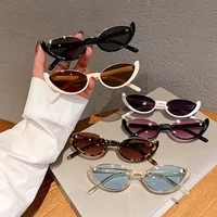 Cat Eye Sunglasses Half-frame Eyewear, New Vintage Trendy Fashion Small Frame for Women Men, UV Protection for Driving Cycling Outdoor Use - Image 4