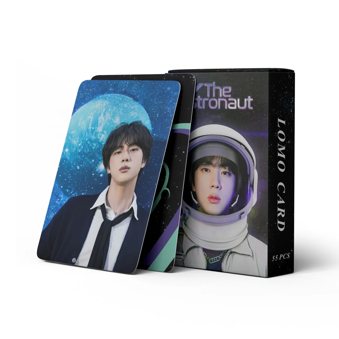 55Pcs/Set Kpop idol Card Jin  Album The Astronaut Lomo Card Poster Photocards Collect Cards Postcards Fans Gifts