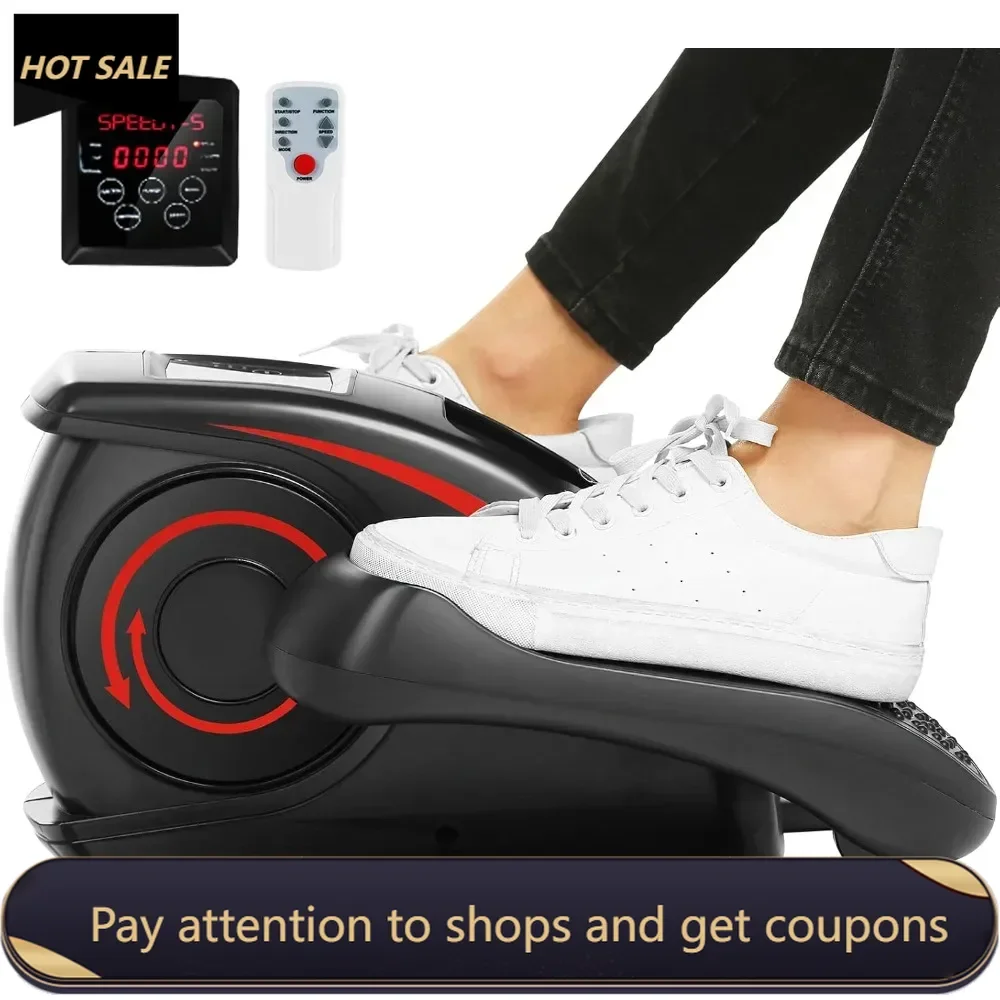 

Under Desk Elliptical, Electric Ellipse Leg Exerciser While Sitting，Quiet Portable Motorized Seated Foot Pedal Exerciser