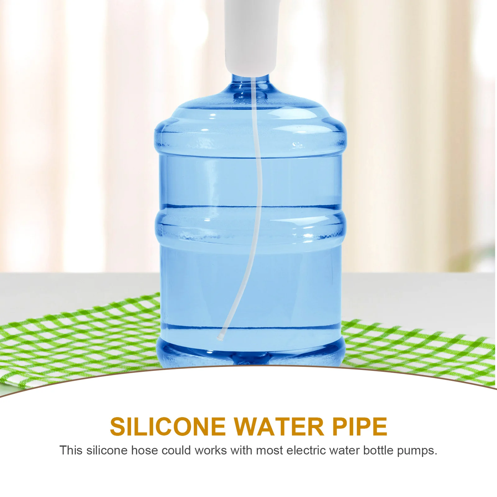 

4Pcs Silicone Hose Soft Flexible High Temperature Resistant Tubing for Water Bottle Pump Replacement Parts Automatic Drinking