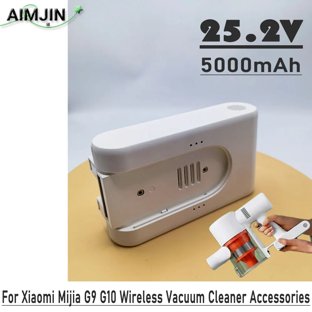 

Vacuum Cleaner battery 25.2V 5000mAh P2046-7S1P-BC For Xiaomi Mijia Dreame G9 G10 1S R10