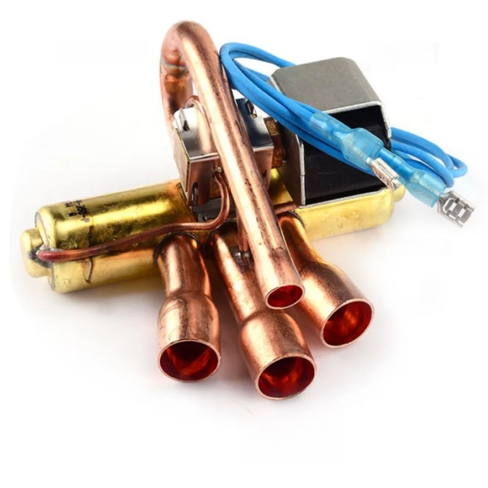

Copper-Bodied Four Way Reversing Valve for 1P 1.5P 2P 3P Air Conditioning Equipment with Integrated Coil Assembly