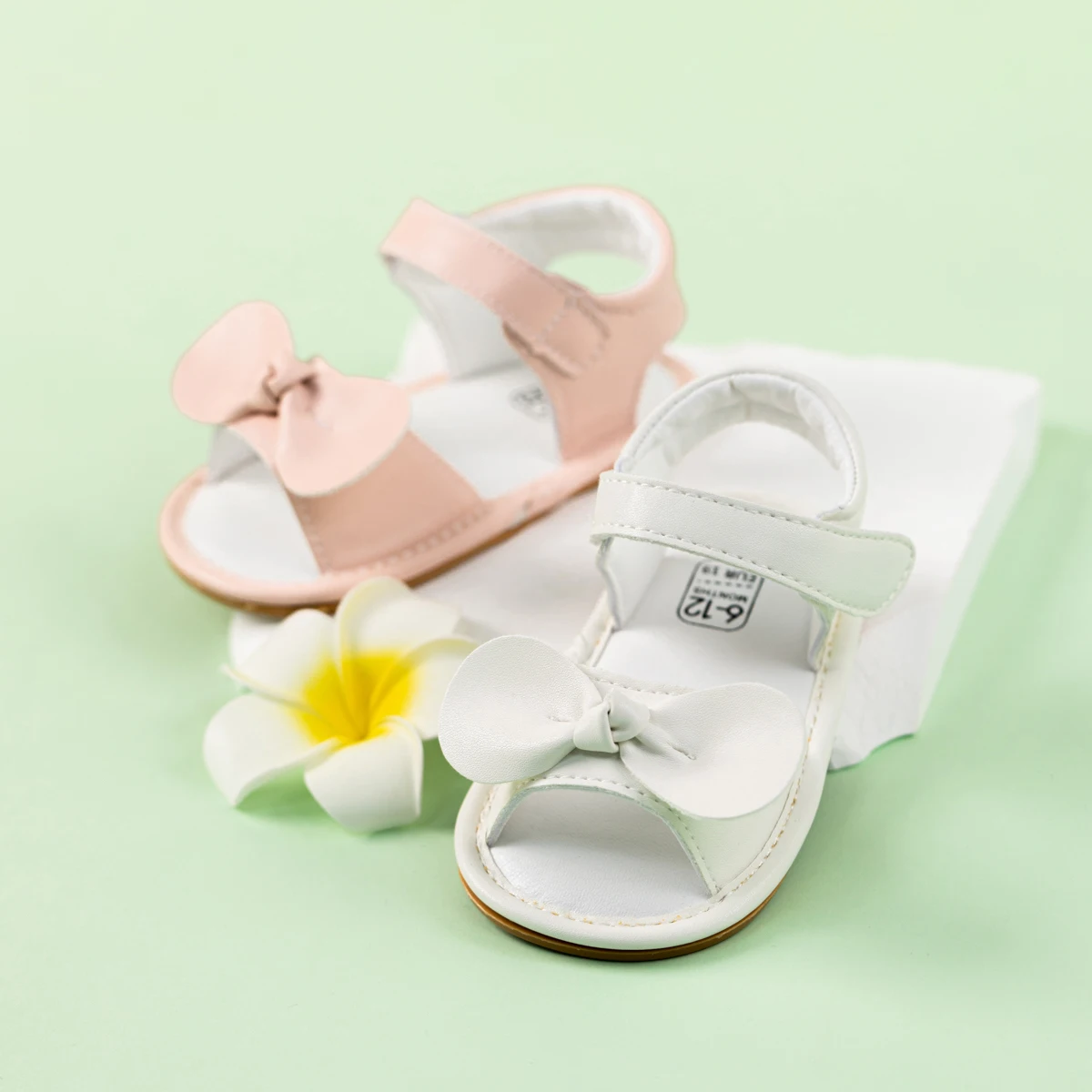 KIDSUN Baby Girl Sandals Newborn Non-Slip Soft Rubber Sole Sandals for Baby Boys Open-Toe Outdoor Summer First Walkers Shoes