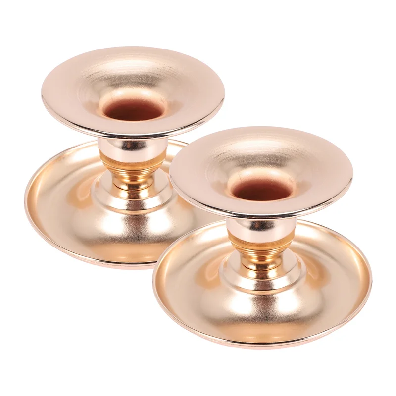 

ABXI 2Pcs Metal Candle Holders For Christmas Candle Holders For Dining Tables, Wedding Showcases And Fireplaces Home Decor