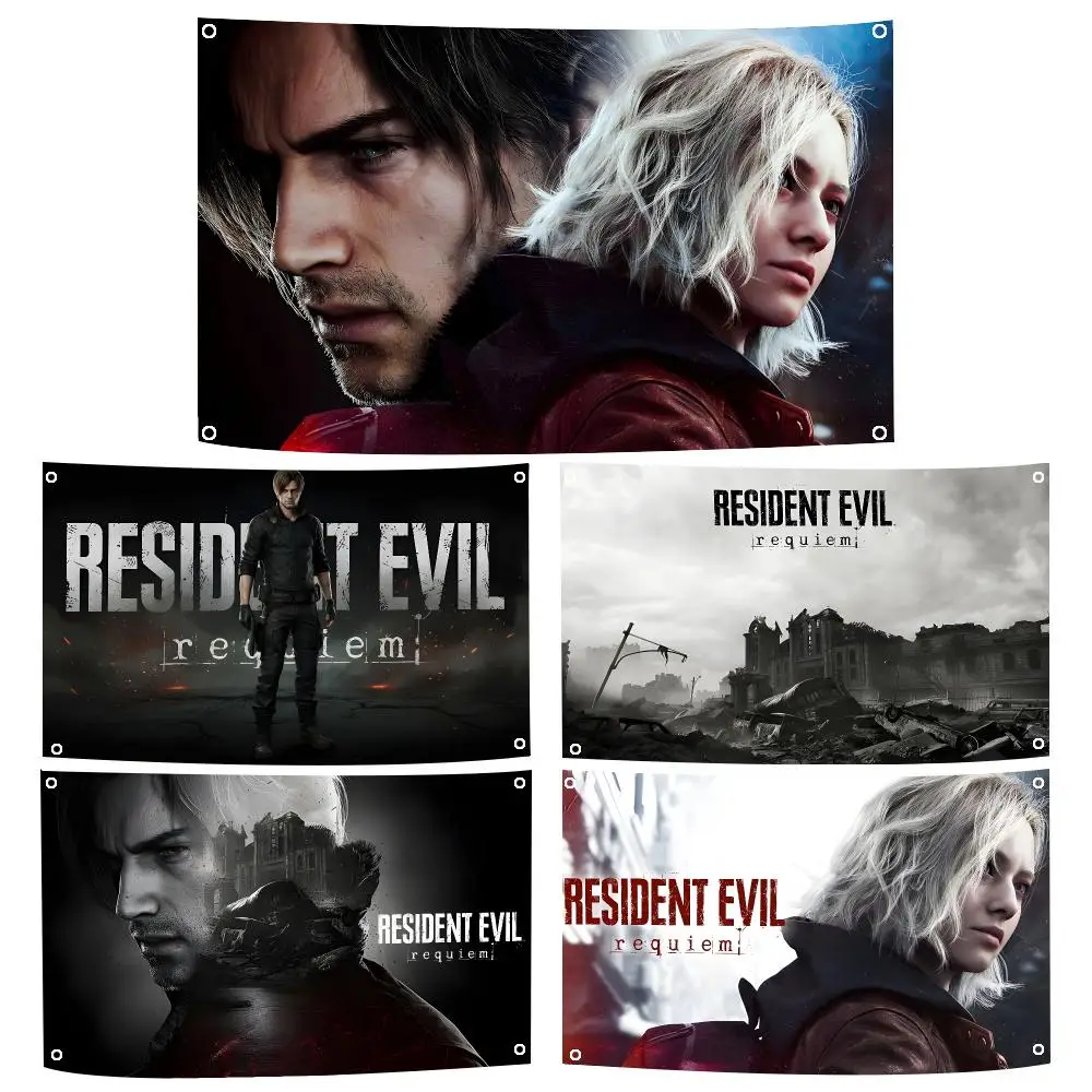 Game R-Resident Evil 9 Flags Durable Outdoor Indoor Festive Decoration Classic Design Wall Room Banner