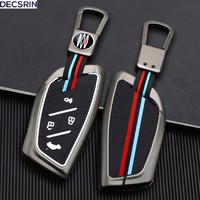 3/4/5 Buttons Zinc Alloy + Silicone Car Key Case Cover Shell Fob For SAIC MAXUS G90 MPV MIFA 9 2022 Car Interior Accessories