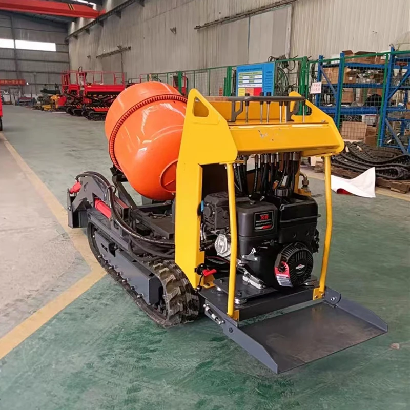 YG Small Crawler Roller Mobile Concrete Mixer Multifunctional Mortar Mixer Building Construction Materials Truck