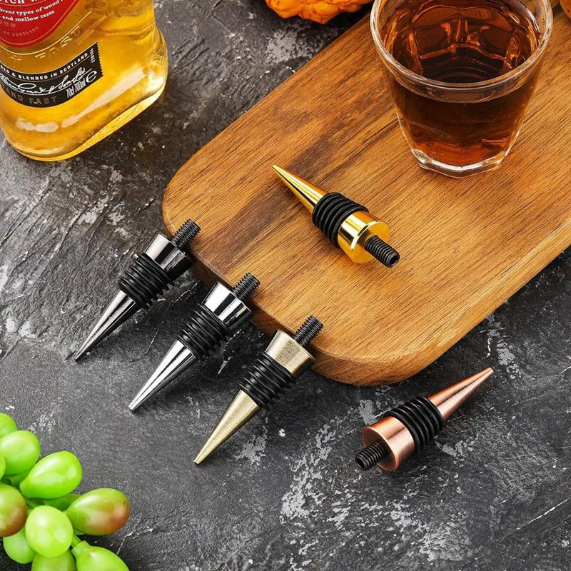 30 Pieces Blank Bottle Stopper With Threaded Post Metal Wine Stopper Inserts Set Hardware For Wood Turning DIY Project