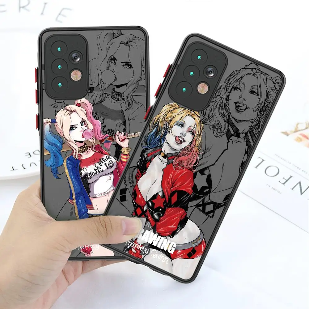 Harley Quinn Phone Case for Samsung Galaxy A13 A14 A21s A22 A23 A24 A32 A33 A34 A50 A51 A53 A54 A70 A72 A73 5G Matte Cover