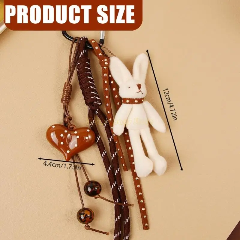 X90D حبل مضفر حقيبة سلسلة مفاتيح سحرية موضة حقيبة الزخرفية الملحقات لحقيبة اليد ، حقيبة الظهر الديكورات الجمالية سلسلة المفاتيح #6