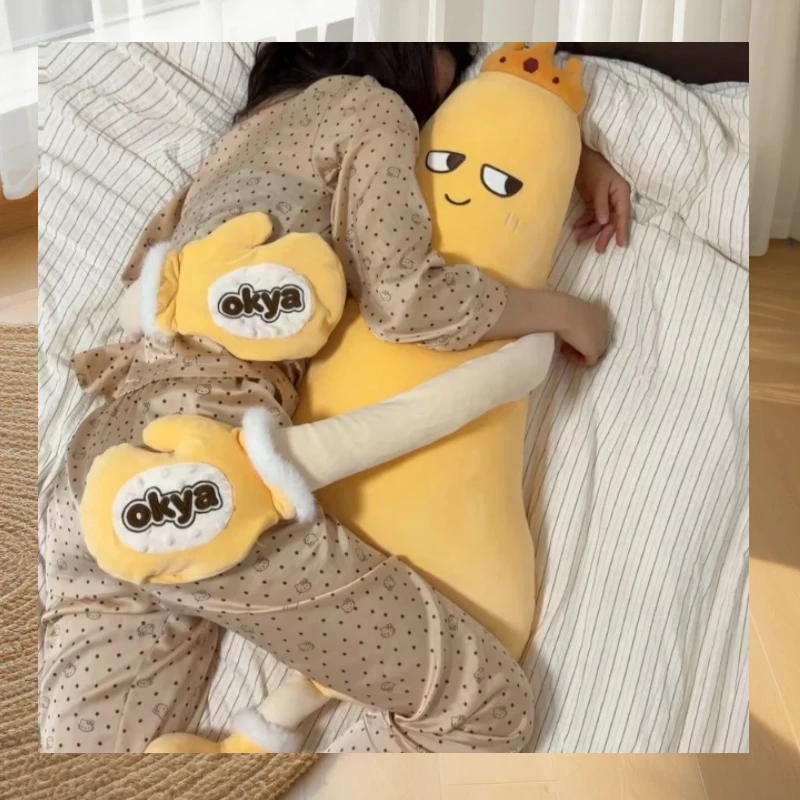 Hot Sale New Okya Mango King Sleeping Plush Patting Hugging Pillow Soothing Doll Squishy Tapping Tool Home Decoration Pillow