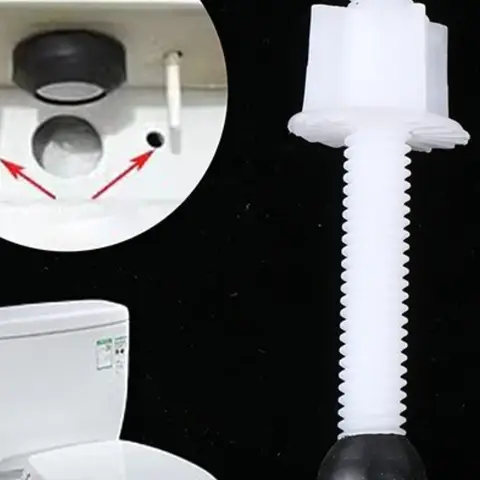 2 Pcs Plastic Toilet Seat Hinge Repair Bolts + Fitting Screws +Washers Kit For Home Bathroom Accessories
