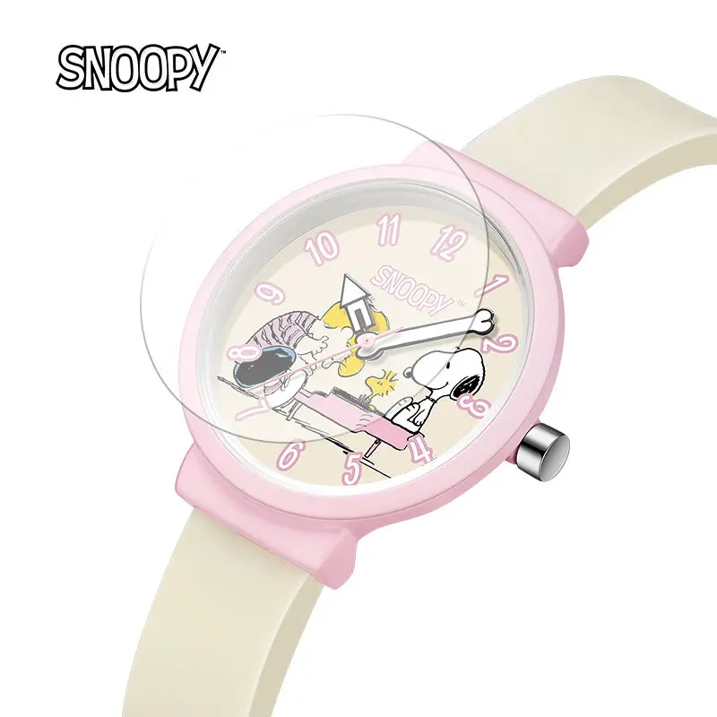 Snoopy kawaii anime peripheral cartoon watch female student fashion cartoon cute trend waterproof children\'s cute quartz watch