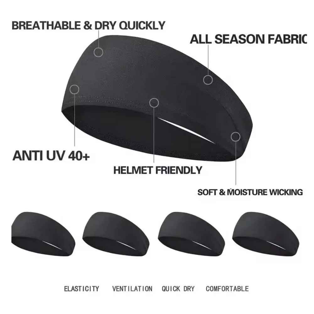 

Men Woman Sport Headband Comfortable Headband Moisture Wicking Quick Dry Sports Headband Wide Workout Cycling Sweatband