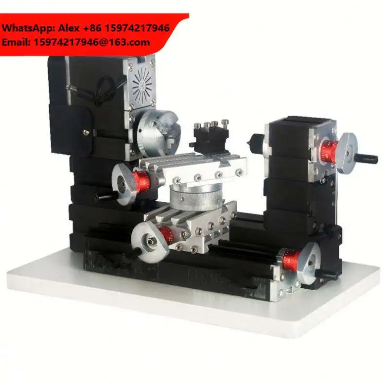 Low Power Horizontal Mini Lathe Portable Electric Machine For DIY Processing Of Soft Metal And Wood
