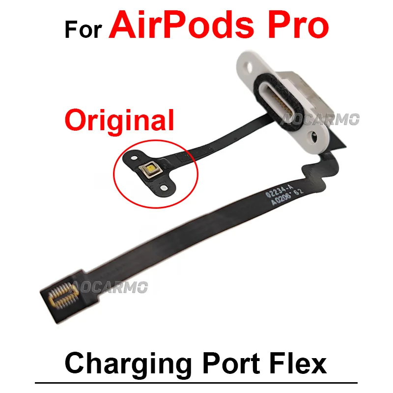 For AirPods Pro Earphone Charger Charging Port Dock Connector Flex Cable Replacement Repair Parts