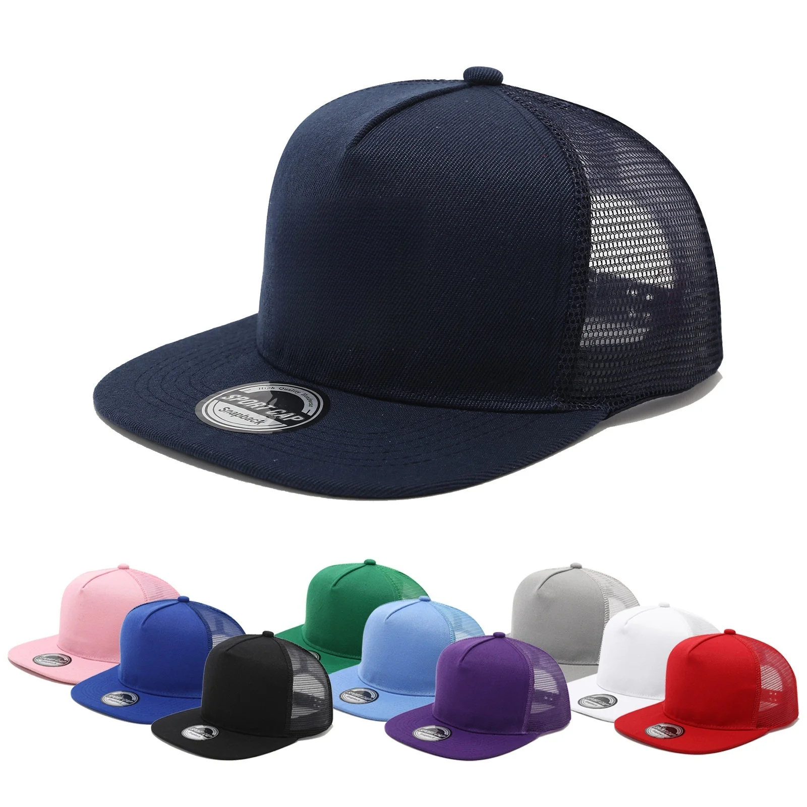 Mode Unisex Baseball Kappe Männer Frauen Hip-hop Flache krempe Kappe Outdoor Snapback Hut Flache Krempe Trendy Freizeit Einstellbare sonnenhüte