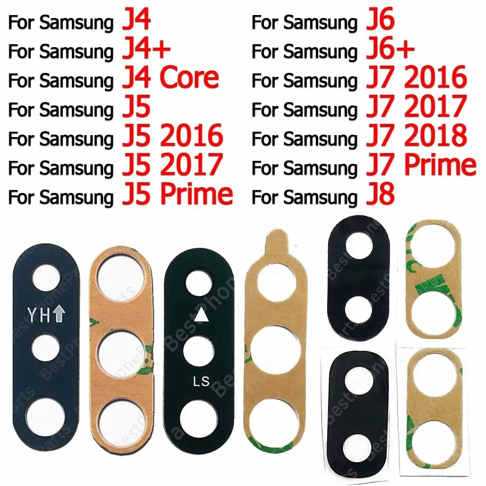 Lens Cover For Samsung Galaxy J4 Core J4+ J5 2016 J6 Plus J6+ J7 2017 Prime J8 2018 Rear Back Camera Lens Glass Repair Parts