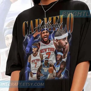 Vintage Carmel Anthony Basketball Crewneck New Yorker Schweiß 10 Hauptverkaufskarmel - №7