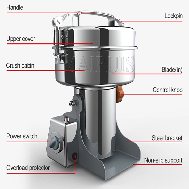 

Coffee Grinder Electric Espresso Drip Coffe Portable Blender Grain Beans Spice Seeds Grinding Machine Kitchen Multifunction Mill