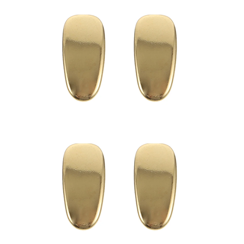 

4pcs Titanium Nose Pads Large Gold Size Eyeglass Glasses Repair Supplies Durable Safe Practical Labor Protection