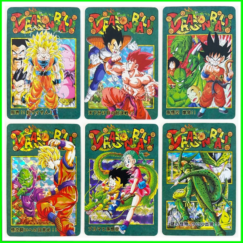 Dragon Ball cartes à collectionner garçons jeux jouets jeux de Table cadeaux d'anniversaire bricolage Anime Son Goku Bulma végéta IV carte Flash Premium