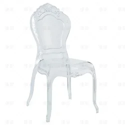 Internet celebrity crystal bamboo court chair plastic transparent acrylic wedding hall theme banquet hall wedding dining chair