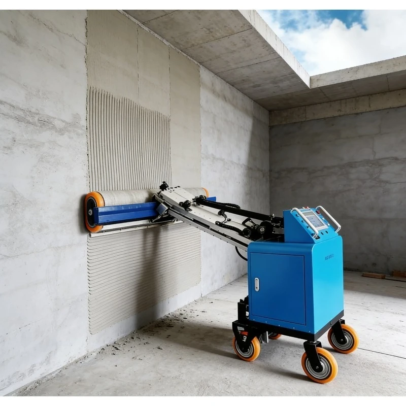 Cement Mortar Spraying Machine | Wall Plastering Robot | High-output Render Spray Equipment for House Building