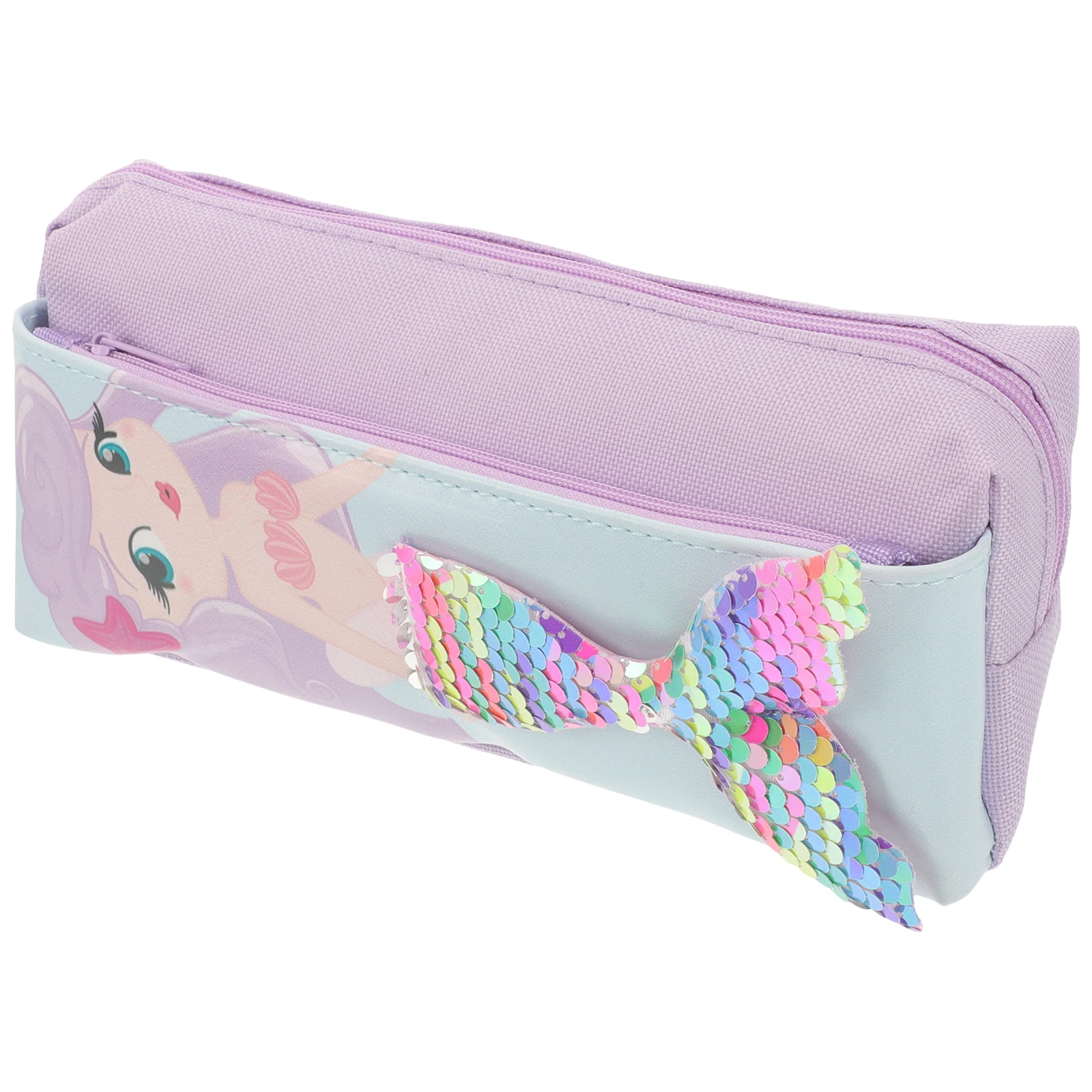 

Sequin Pencil Organizer Cosmetic Pencil Case Aesthetic Pen Pouch Portable Pen Bag Double Layer Organizer Special Girl for Pupils