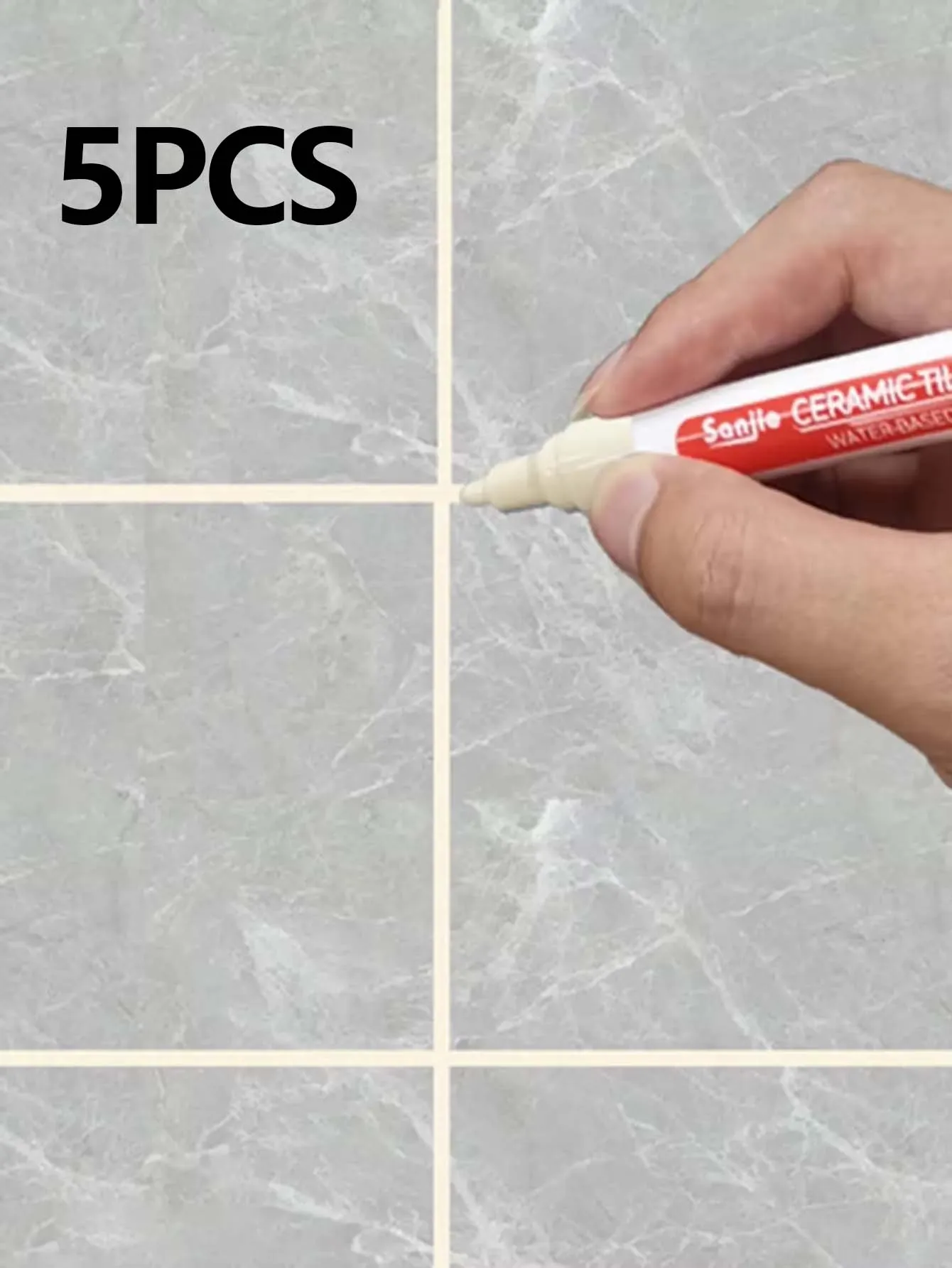 1/5/10/30PC Keramische tegels badkamer muur vloertegel kloof kleur reparatie anti-schimmel waterdicht whiteboard kleur reparatie pen - afbeelding 1