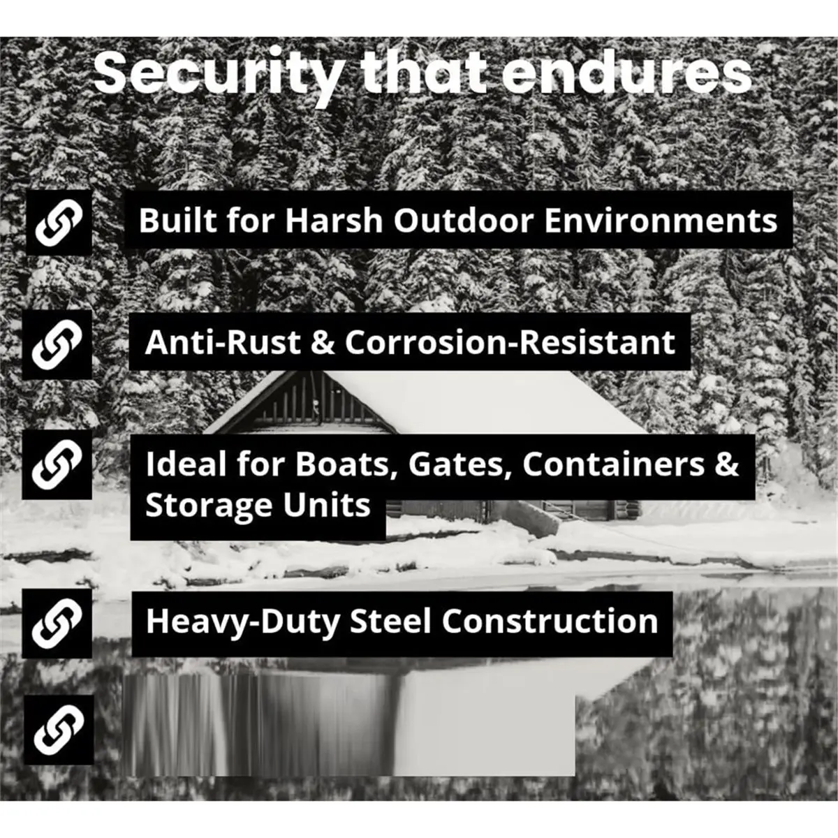 

AD10 Heavy-Duty Outdoor Padlock - Weatherproof Stainless Steel, Keyed Security Lock for Shed, Gate & Bike