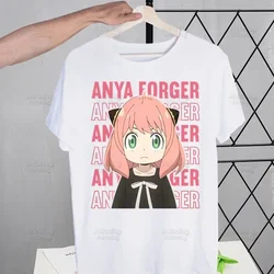 Anya Forger Printed T Shirt Men Yor Forger Tops Tees Harajuku Spy X FAMILY Tshirt Streetwear Hip Hop Męskie koszulki