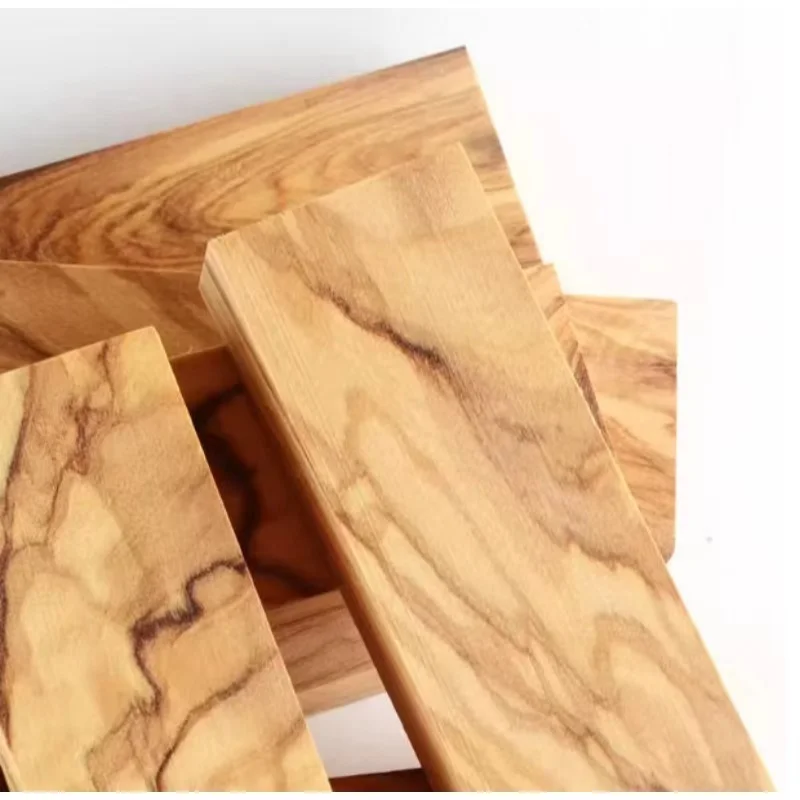 2pcs/lot 5 Sizes Natural Olive Solid Wood Board Log for Knife Handle Scales DIY Making Materials Patches