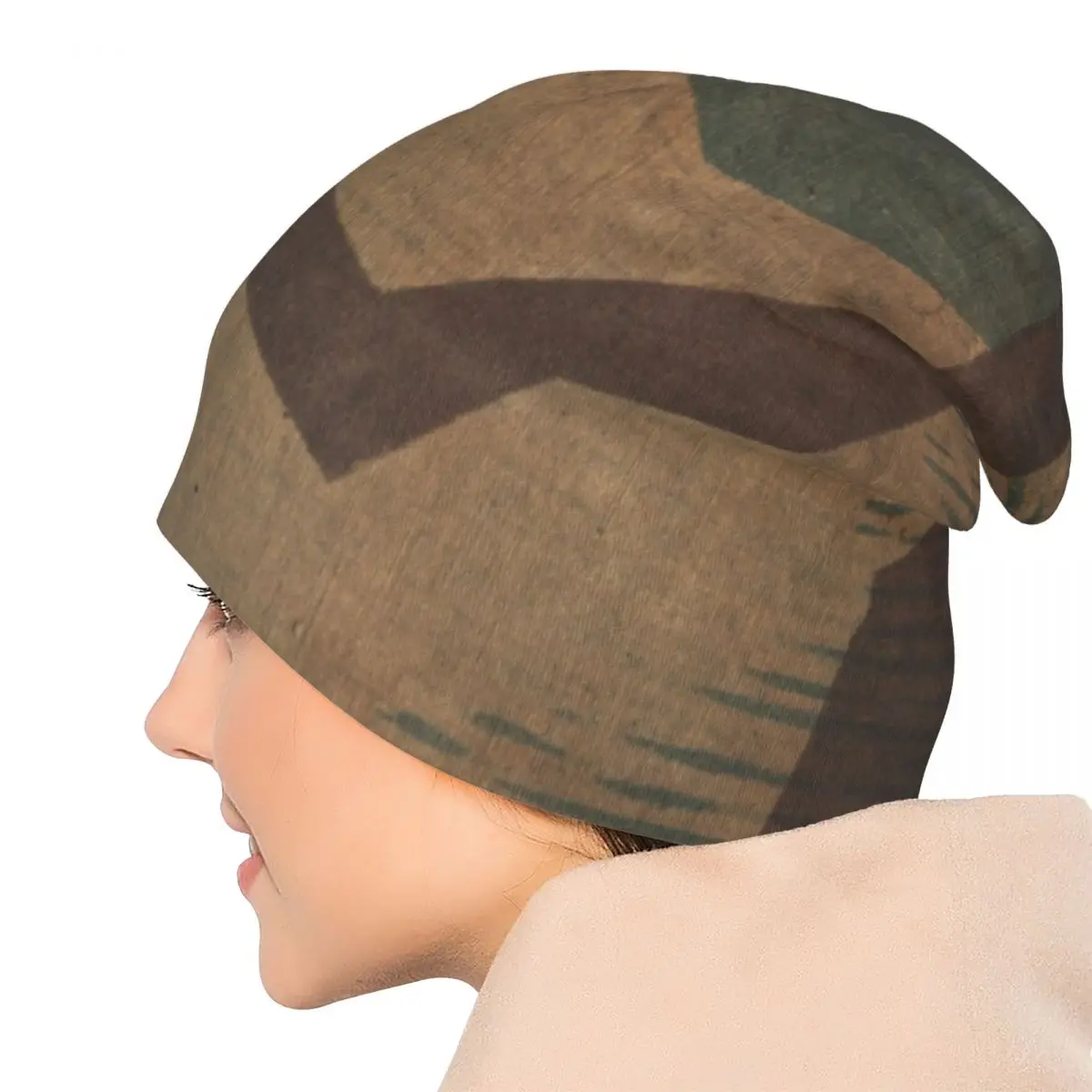 Splintertarn German WW2 Camouflage Bonnet Hat Outdoor Skullies Beanies Hat Armys Militarys Camo Men Women Thermal Elastic Caps