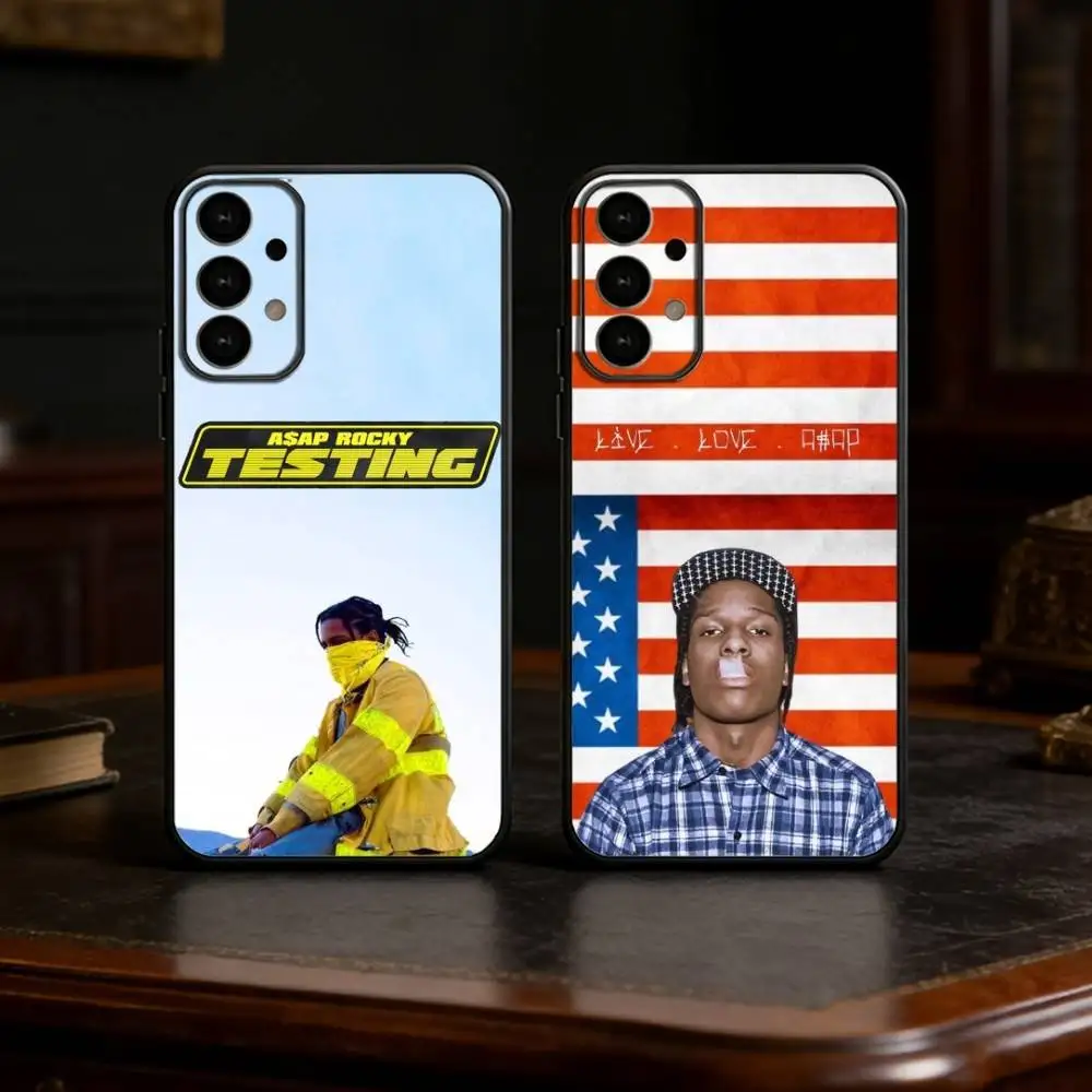 Rapper ASAP Rocky Phone Case For Samsung S25,24,23,22,30,21,10,9,Ultra,Plus,Lite Soft Black Case