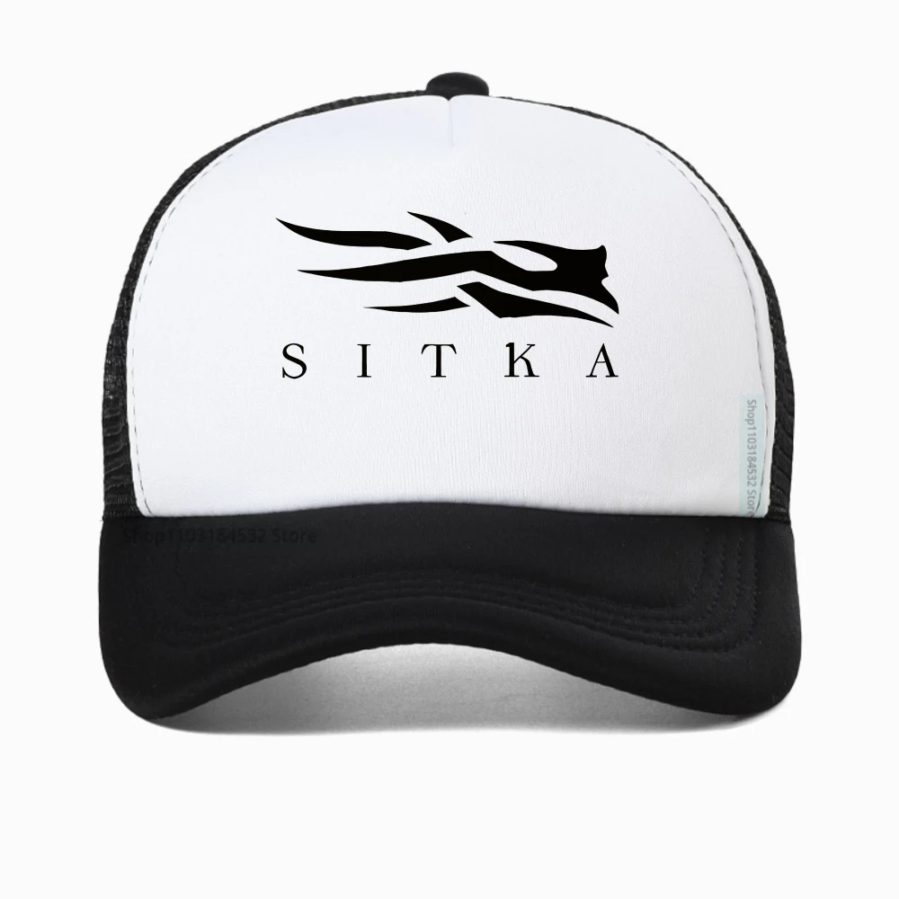 

Men's summer fashionable casual sports SITKA cap letter pattern printed mesh baseball caps Breathable adjustable trucker hat